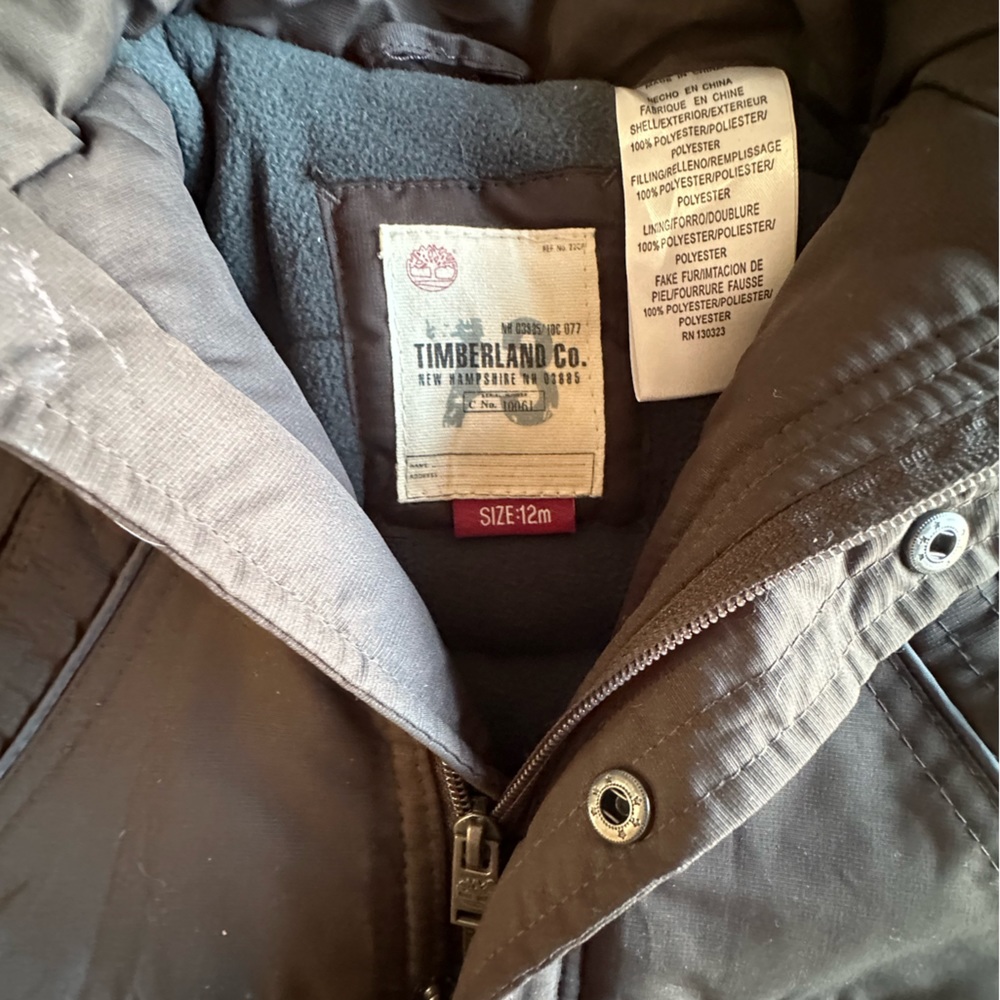 12m Timberland Winter Jacket - Picture 2 of 4